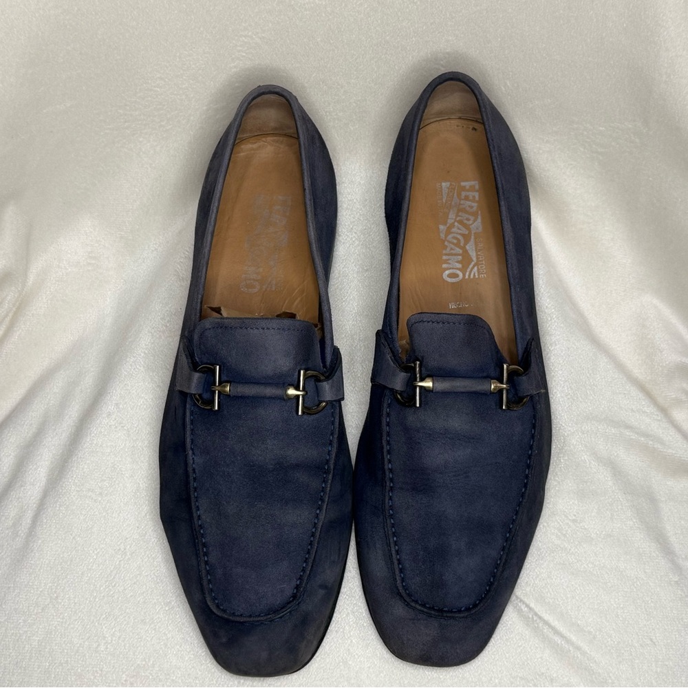 Salvatore Ferragamo Men's Dark Blue Loafers